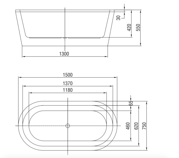 Contemporary Freestanding Oval Fiber Bath: A Perfect Addition to Modern Homes